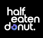 Half Eaten Donut Logo